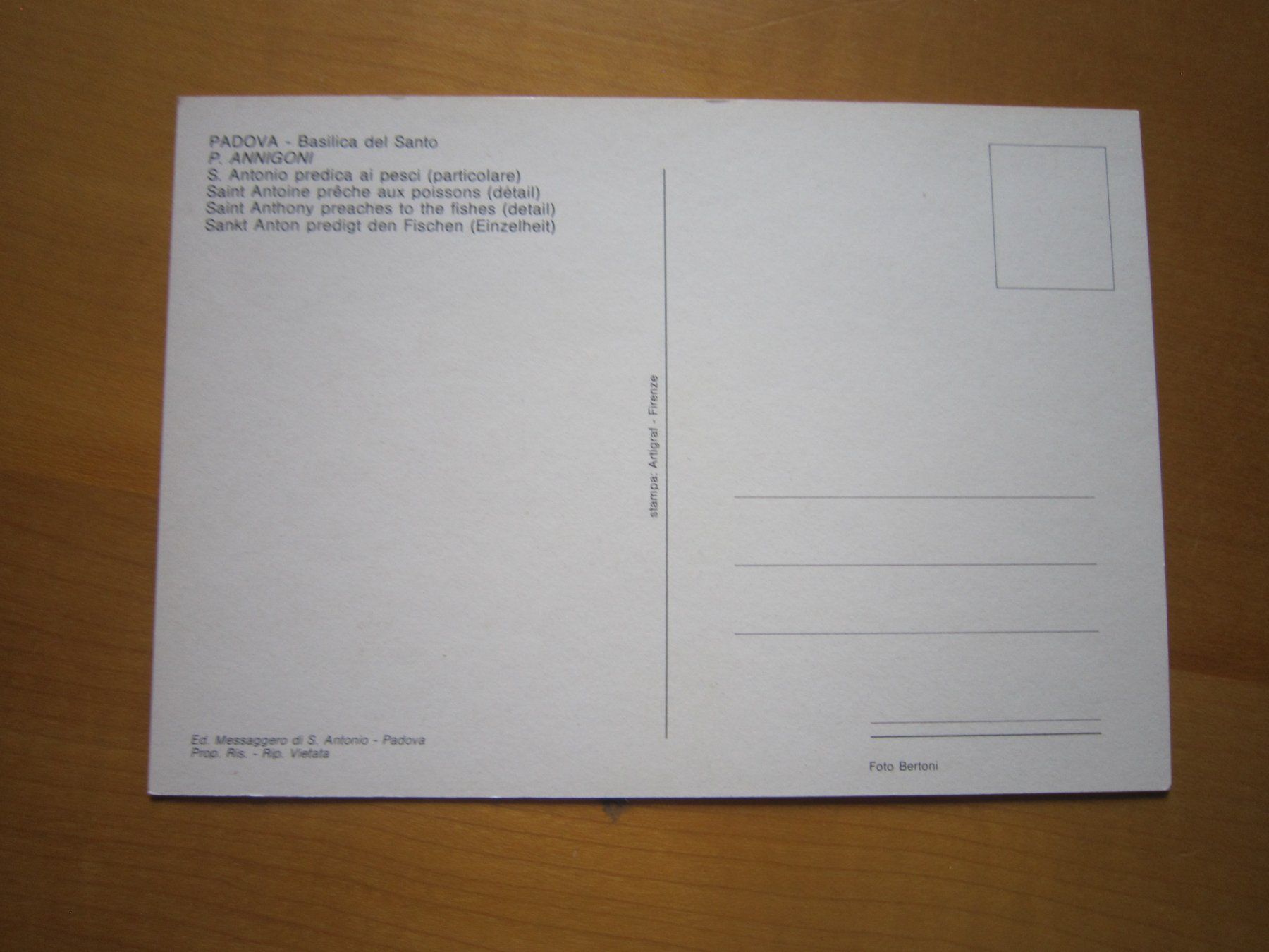 Cartoline postali: No 17 Postkarte Padova – Usato da Gordola venduto da Polentaefung 1