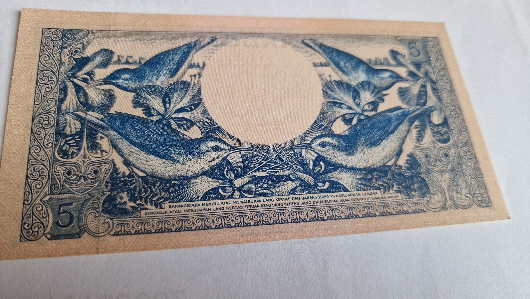 Banconote: Banknote Indonésia 1959  NEU – Nuovo e nell'imballaggio originale da Herisau venduto da Antiques.AR 1