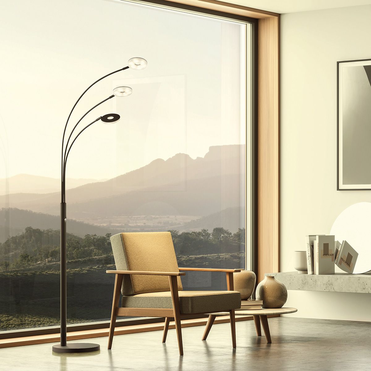 Lampade: LED Stehleuchte, 3 Strahler, 185 cm Höhe – Nuovo (secondo la descrizione) da Kreuzlingen venduto da Smart-Light 1