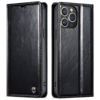 CaseMe iPhone 14 Pro Max Leder Case