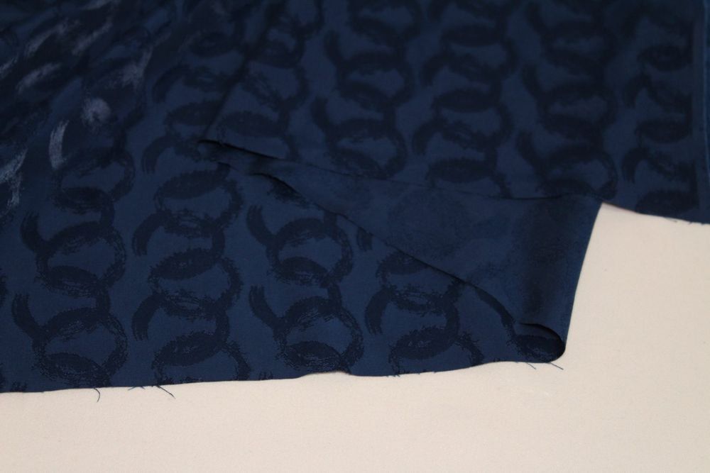 Tessuti: Stoff Kleiderstoff marineblau – Nuovo (secondo la descrizione) da Obfelden venduto da solomon111 3