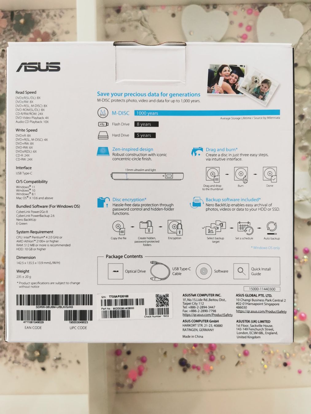 Tutti i DVDs: ASUS ZenDrive U8M externer DVD Brenner TOP – Usato da Unterägeri venduto da Sleepbear 1
