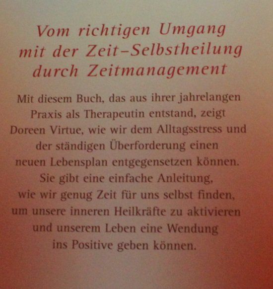 Libri: Zeit-Therapie - Doreen Virtue – Usato da Schlatt TG venduto da annesbuecher 1