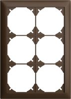Abdeckrahmen EDIZIOdue 2×3 coffee, Feller