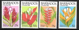 Barbados Serie 666 - 669 Blumen ** 28.10.1986
