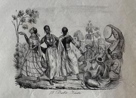 Orig. Stahlstich 1834 - aus: Reise um die Welt
