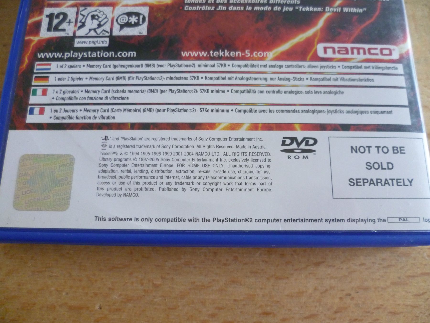 Sony Giochi: Tekken 5 - Sony PlayStation 2 PS2 – Usato da Thalwil venduto da ranx 3