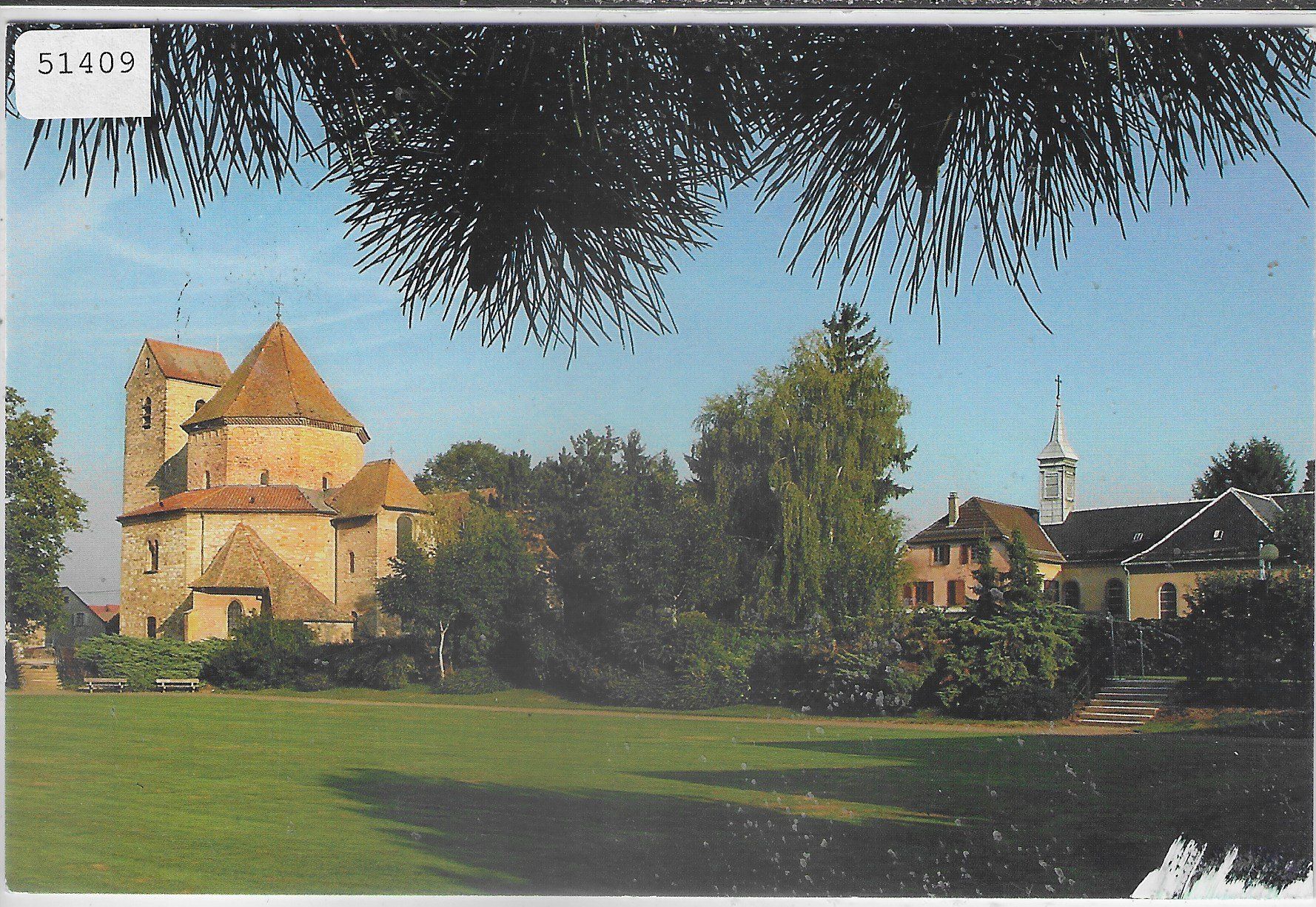 Ansichtskarten: Ottmarsheim - Abbatiale romane – Gebraucht aus Ettingen von Kartenplanet