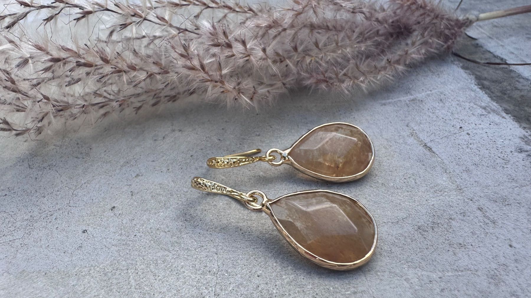 Orecchini pendenti & Orecchini a lobo: Wow: 14k vergoldete Ohrhänger/stecker CITRIN – Nuovo e nell'imballaggio originale da Rombach venduto da Ivreajewels 3