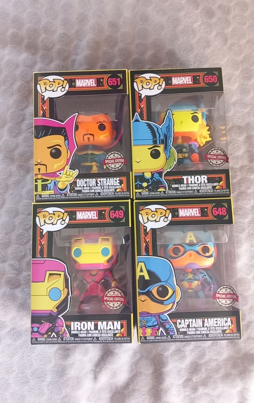 Funko Statuette: Lot 4 Funko Pop Marvel – Usato da Bex venduto da aud_cy2l