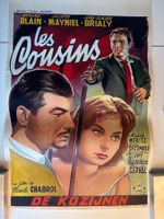 Filmplakat  Les Cowsins  1959 belgisches Plakat