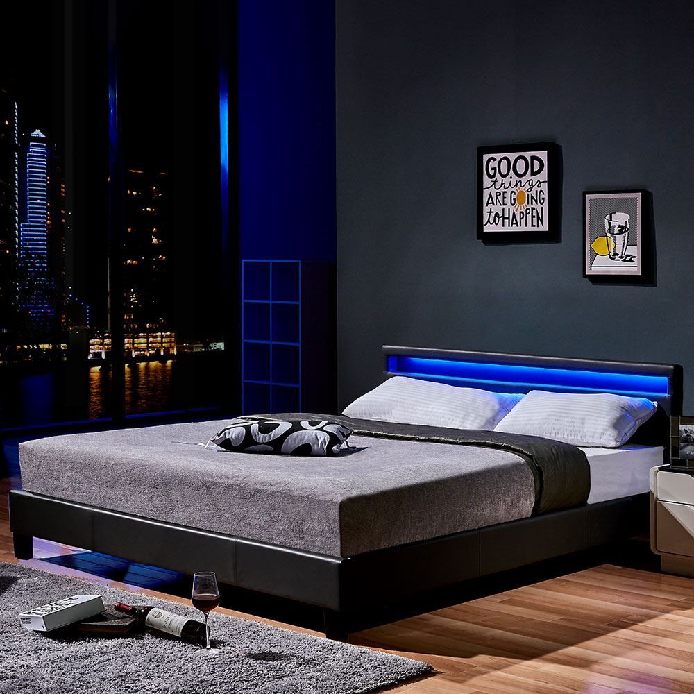 Betten: 20596 - LED Bett 180x200 ASTRO - Dunkelgrau – Neu und originalverpackt aus Wallenwil von toesstal-vertrieb 2
