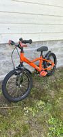Bicicletta per bambini arancione BTWIN da 16" come nuova!