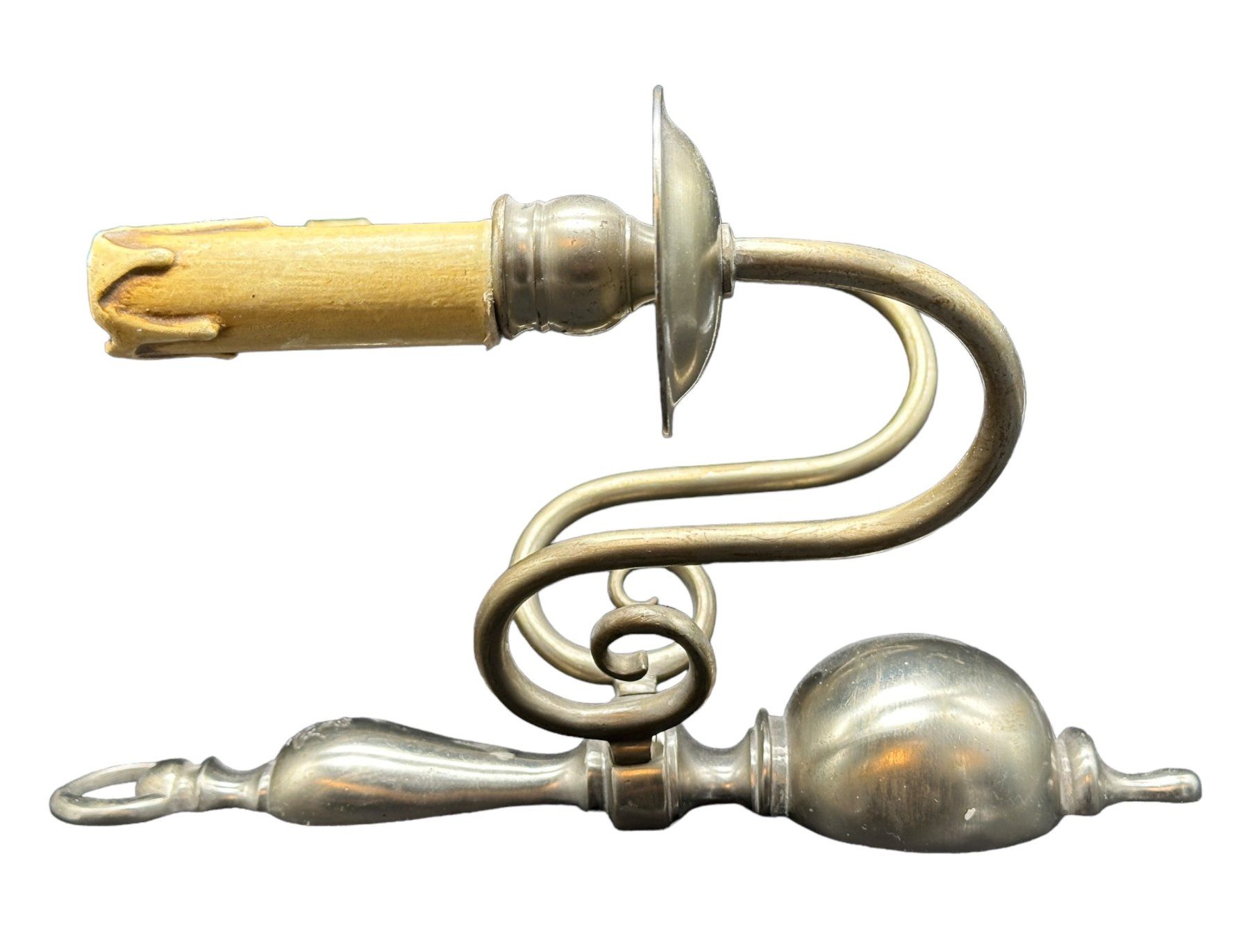 Lampade: Ancienne applique murale Fleur-de-lis double bronze chromé – Usato da Morges venduto da Auct 2