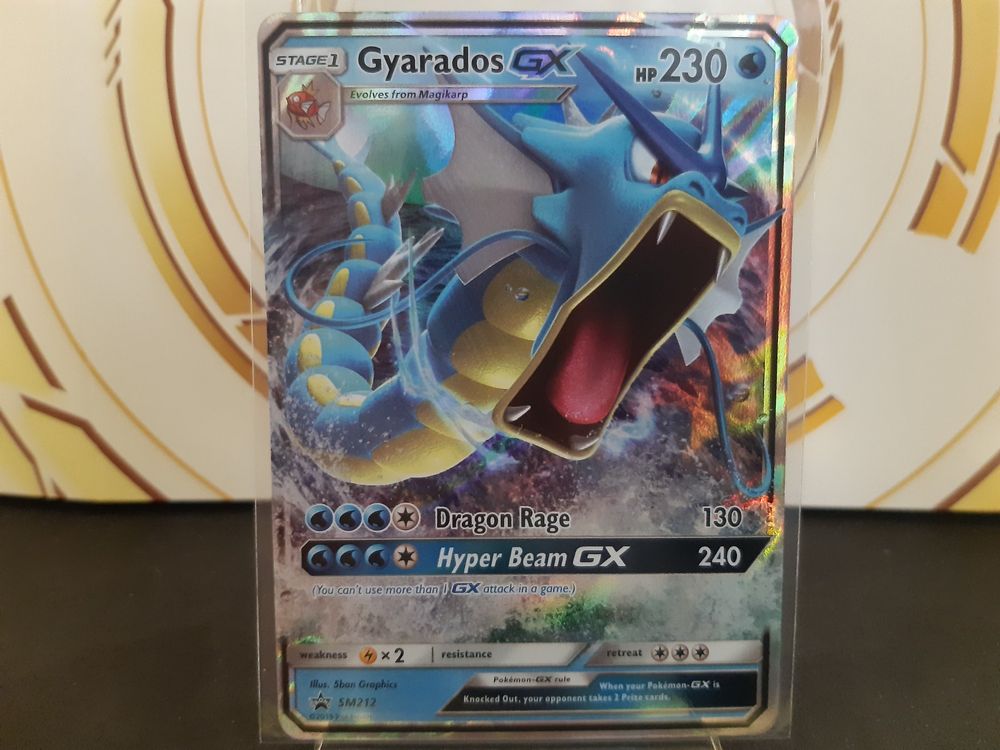 Pokémon Gyarados GX - Hidden Fates - SM 212 - Full Art Black Star Promo