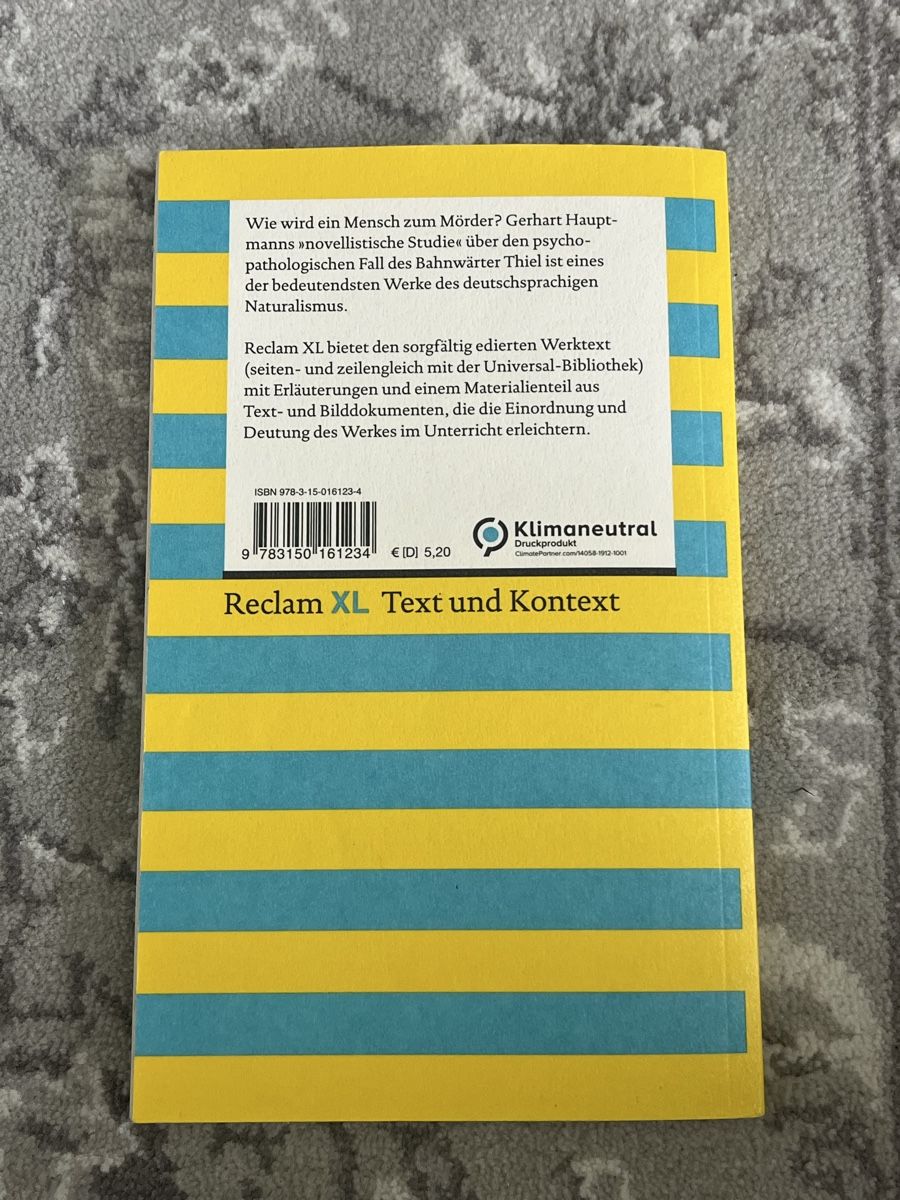 Libri: Bahnwärter Thiel - Gerhart Hauptmann – Usato da Gebenstorf venduto da ani_fj2g 1