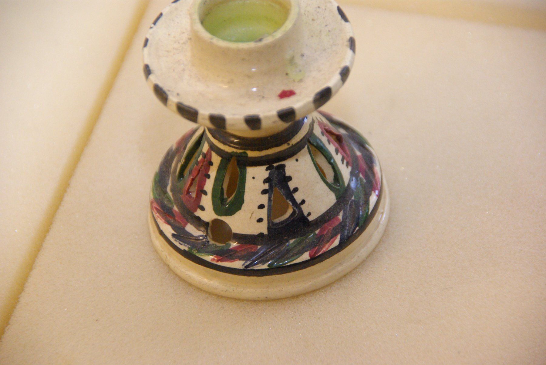 Portacandele: Kerzenhalter - farbig - 8 cm - gebraucht – Usato da Herisau venduto da Cevianer1844 4