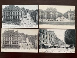 GENÈVE Rue de la Corraterie, animée, TRAM, 4 CP
