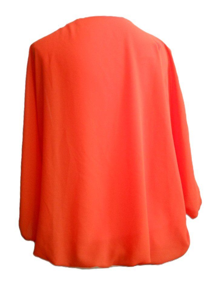 Camicette: Gr. 34 Oranges Oberteil mit Untershirt BLICKFANG – Usato da Basel venduto da FRAU.ZAUBER.MOND 2