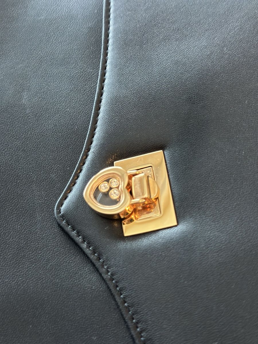 Chopard Borse da donna: VinChopard Black Leather Shoulder Bag, Elegant, Vintage – Usato da Pfäffikon SZ venduto da KatKad 5