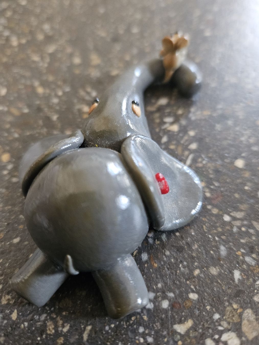 Statuette: Handgemachte Elefantenfigur  mit kleiner Maus  🐘 – Usato da Anwil venduto da tamoos 3
