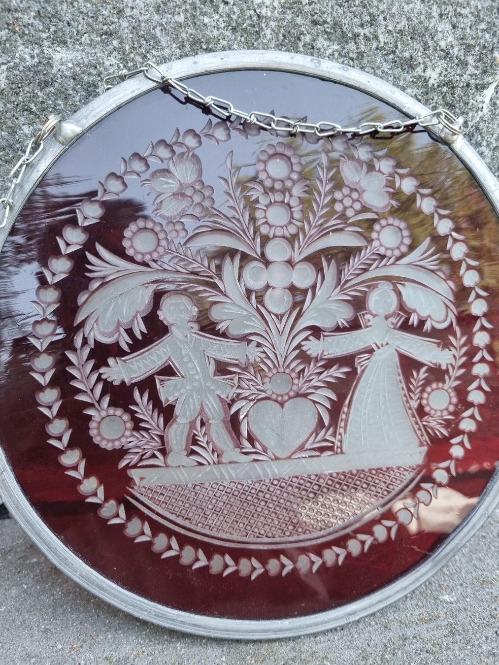 Piatti: Boemia glas teller rosso rubino – Usato da Ostermundigen venduto da vintage60 2