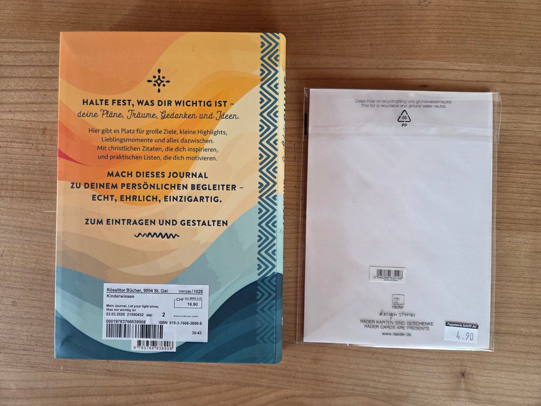 Libri: 2 Artikel zur Konfirmation – Nuovo e nell'imballaggio originale da St. Gallen venduto da Razoon77 1