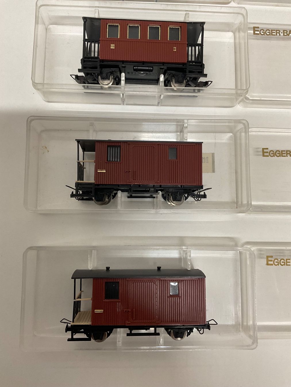 Egger-Bahn Modelleisenbahnen: Egger Bahn, 5 Wagen, mit und ohne Verpackung, Bespielt – Gebraucht aus Chur von Chur75 3