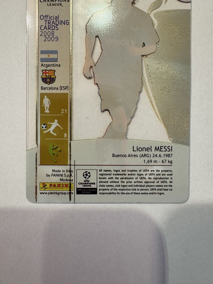 Panini Carte collezionabili: Lionel Messi Panini UCL 2008 – Usato da Willisau venduto da adr_9tzr 5