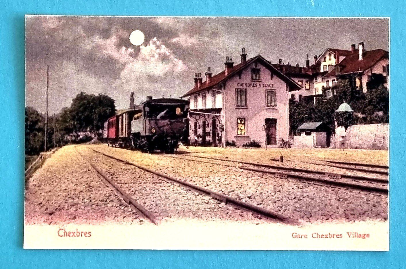 Ansichtskarten: Chexbres - Bahnhof - Gare – Gebraucht aus Rothrist von RROENK