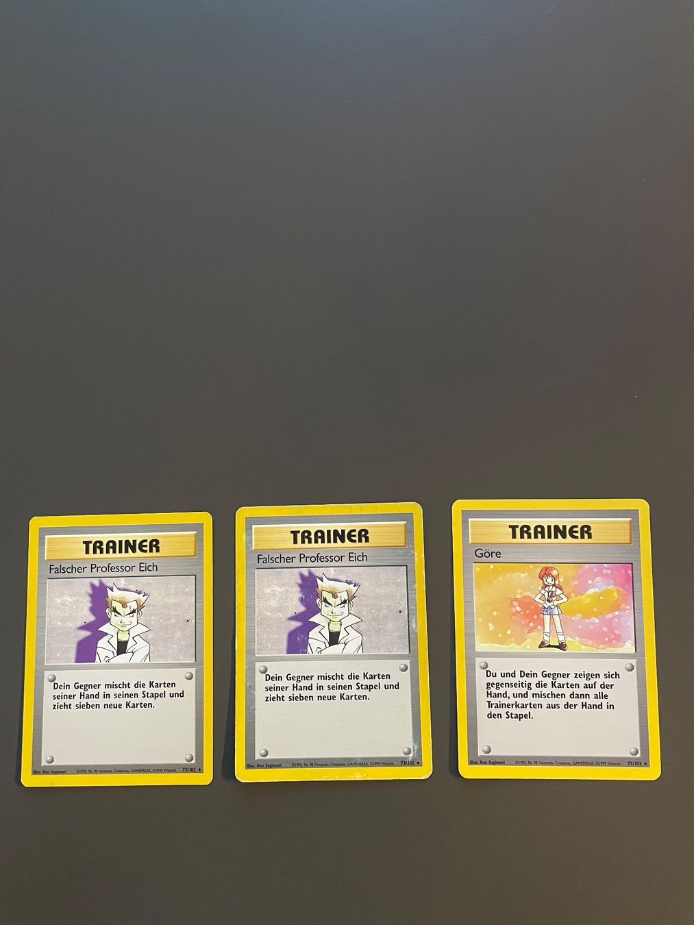 Pokémon Sammelbilder & Trading cards: Göre + Falscher Prof Eich / Base Set / DE – Gebraucht aus Naters von Silenthawk156