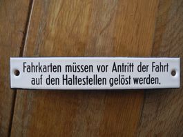 ALTES BAHN EMAILSCHILD