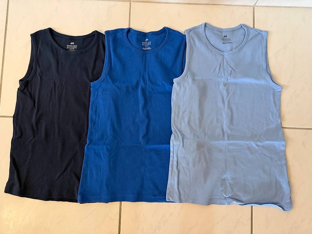 Chemises, T-shirts & Polos: 3er Set Trägershirt Grösse 158/164 – D'occasion à Hergiswil NW par ani_7z2m