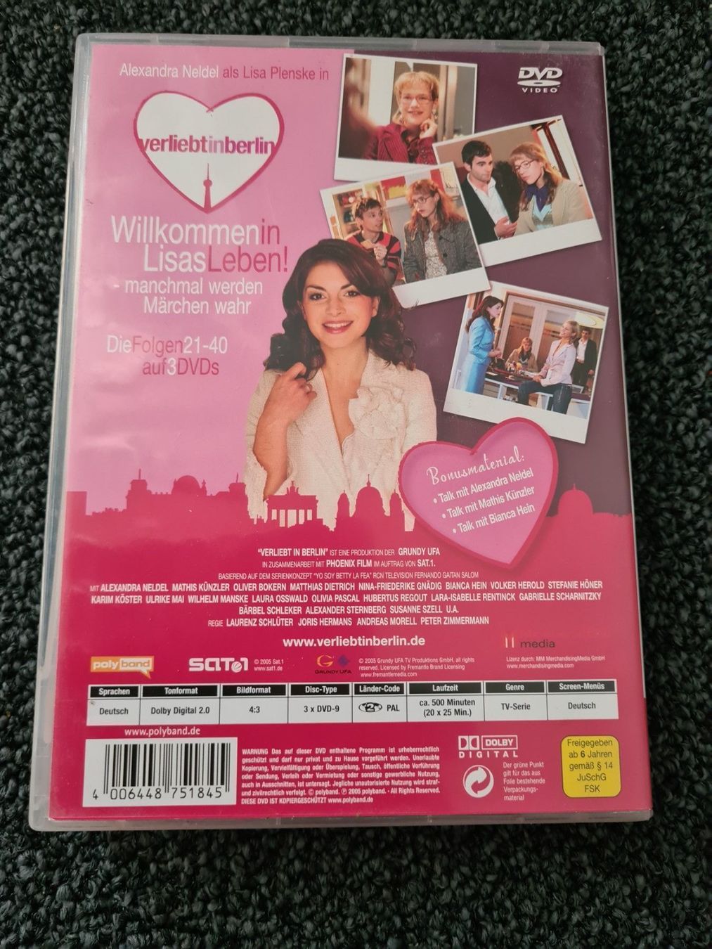 Alle DVDs: VERLIEBT IN BERLIN FOLGEN 21-40 – Gebraucht aus Ruswil von jan_bxl5 1