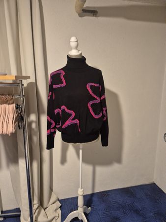 Damen Rollkragenpullover Gerry Weber schwarz gemustert