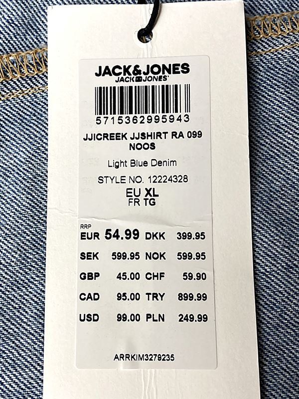 Camicie: JACK & JONES | Jeanshemd | Gr. XL – Nuovo (secondo la descrizione) da Wittenbach venduto da Restwert_St-Gallen 3