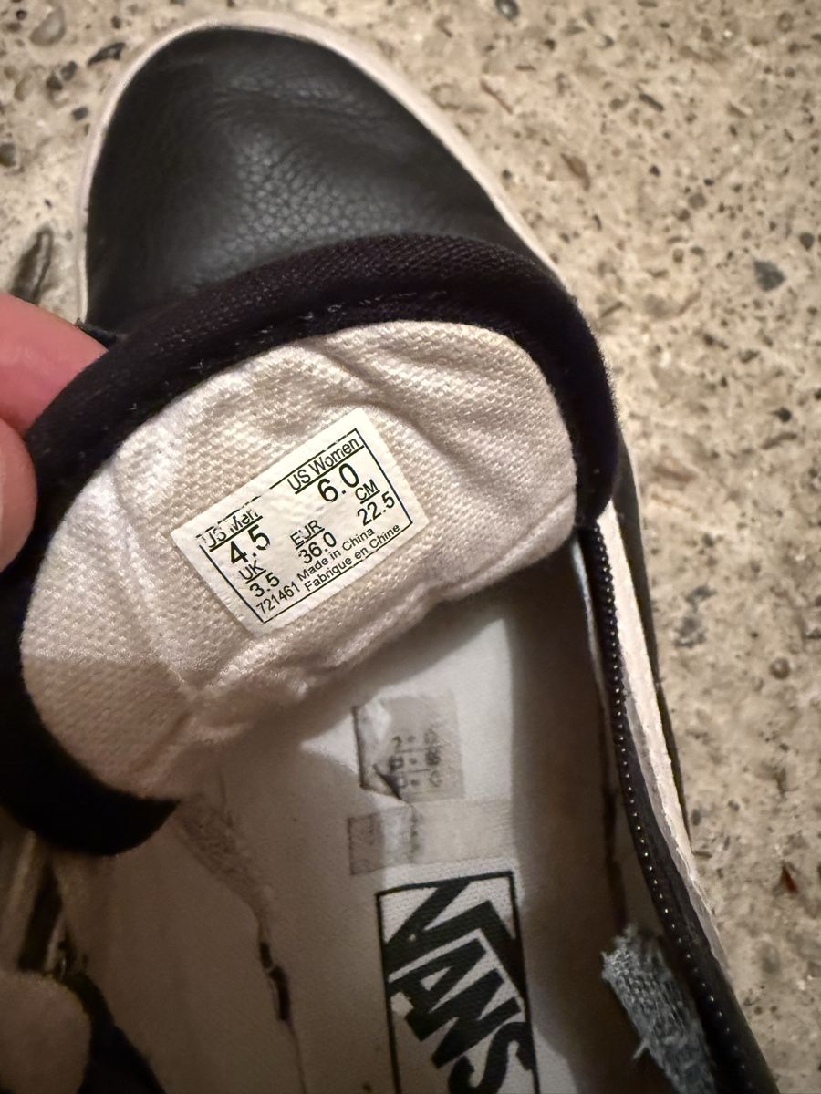 Vans Scarpe da donna: LIMITED Vans Skool Leather Black White Sneakers – Usato da Dübendorf venduto da zhe_69pd 4