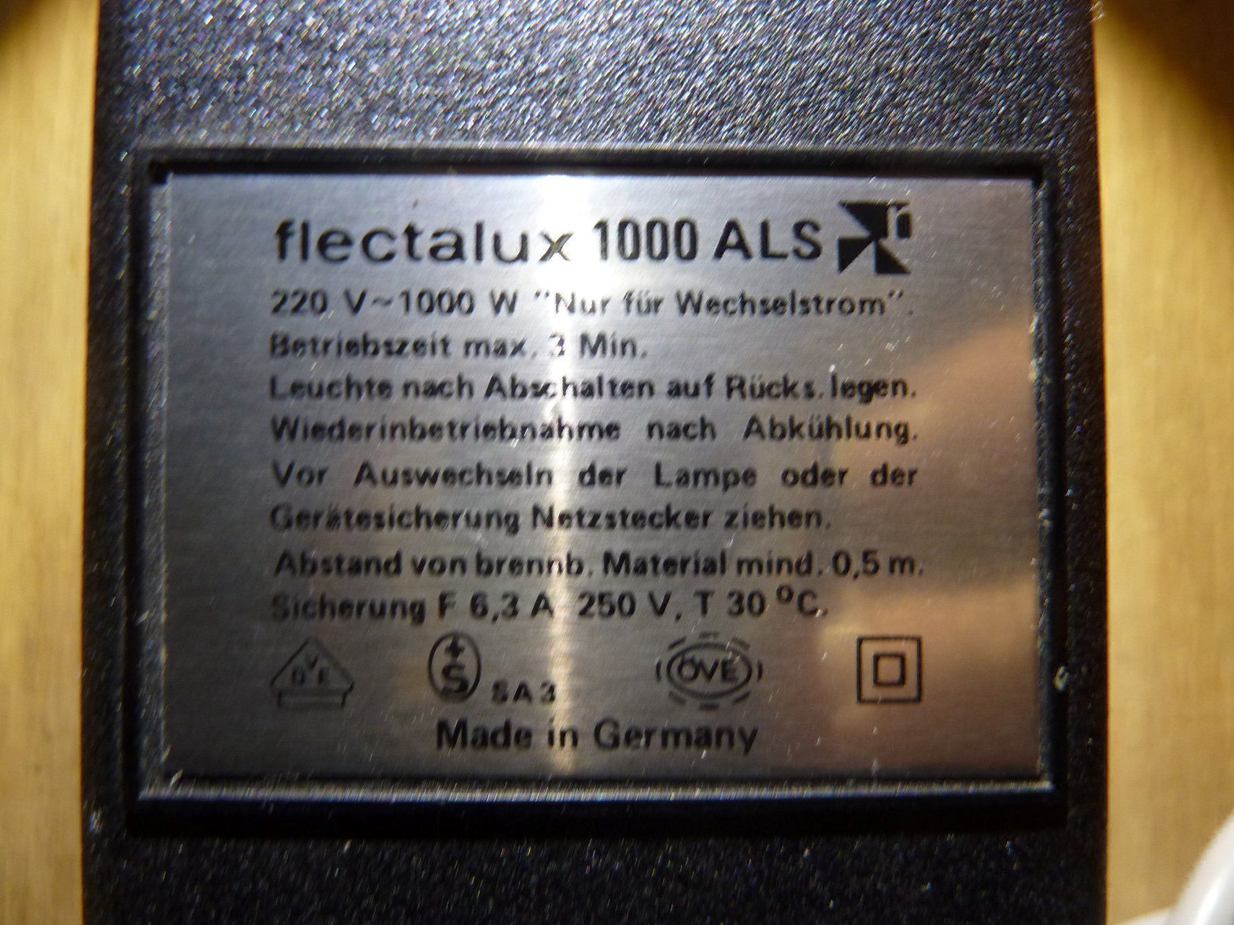 Lampen: Flectalux 1000 ALS 1000 W Osram – Gebraucht aus Hochfelden von swissice 5