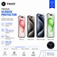 Premium Panzerglas für iPhone 15/15 Pro/15 Pro Max/15 Plus