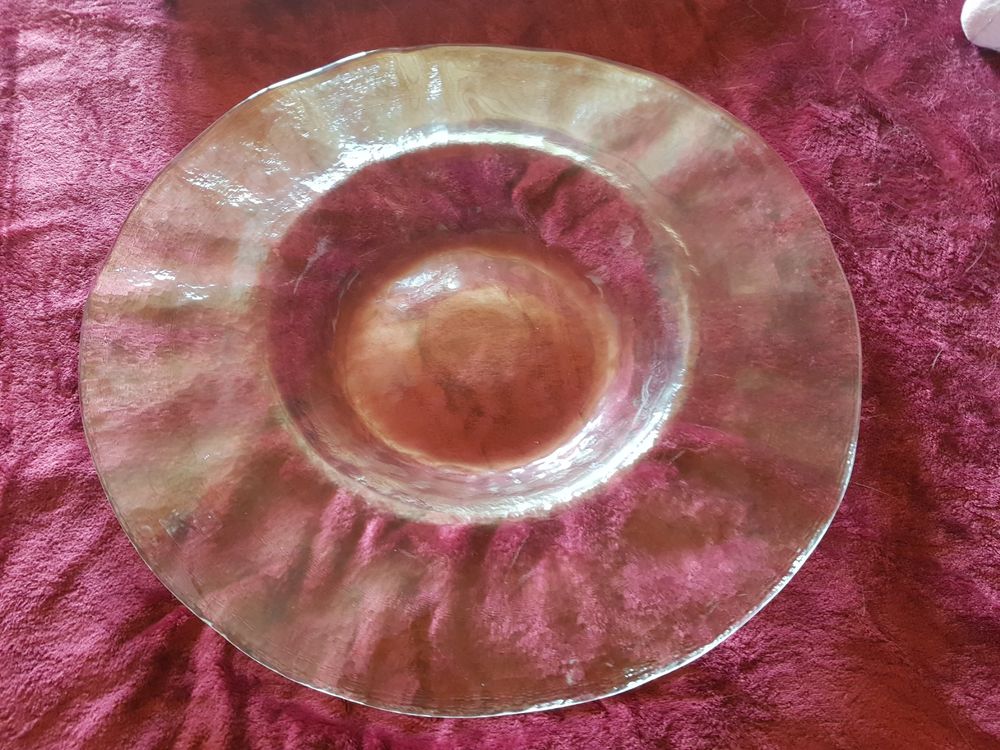 Glasi Hergiswil Bicchieri: Glas Hergiswil Fruchtschale 50cm – Nuovo e nell'imballaggio originale da Boswil venduto da Pjatla