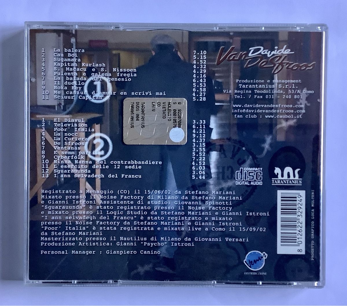 CD: DAVIDE VAN DESFROOS—2CD – Usato da Arcegno venduto da Denni 1