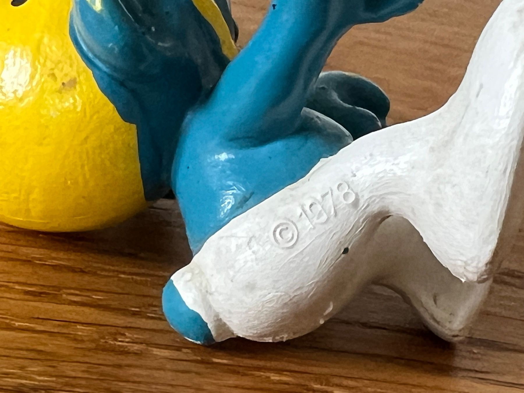 Schleich Figuren: Schlumpf mit Helm 1978 Fahrer PEYO Schleich – Gebraucht aus Ennetbaden von mapa05 4