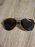 Ray-Ban Sonnenbrille Metallgestell dunkelbraune Gläser