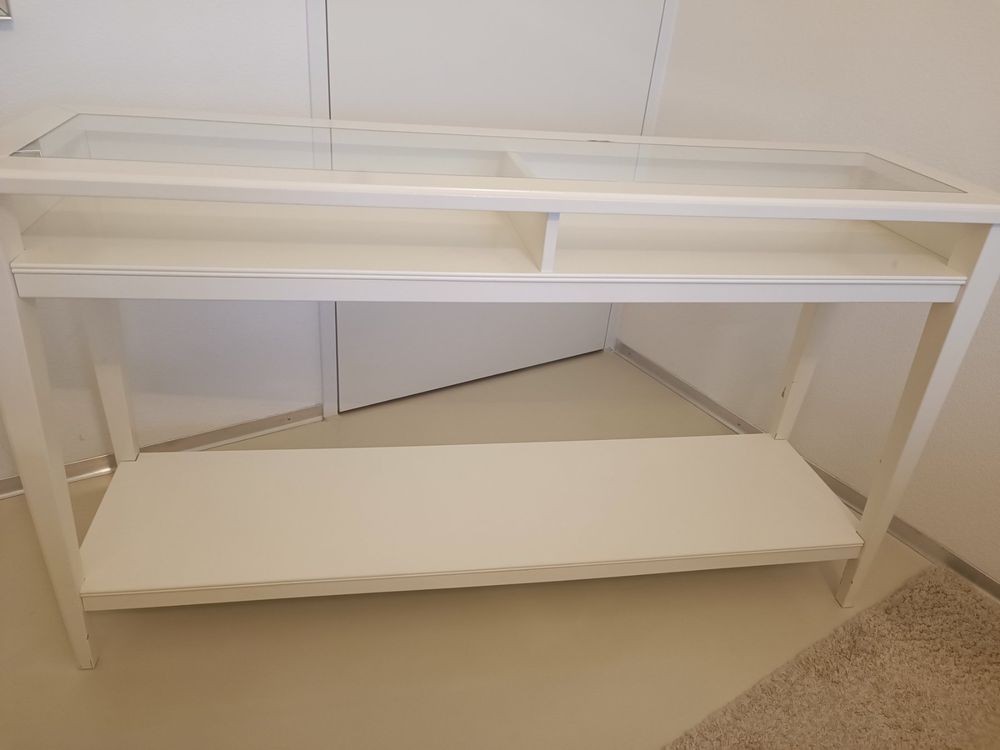 IKEA Liatorp Konsolentisch weiss Glaseinsatz Kaufen auf Ricardo