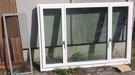 Fenster- System, Isolierglas, 3-Flüglig, Holz-Alu Fenster