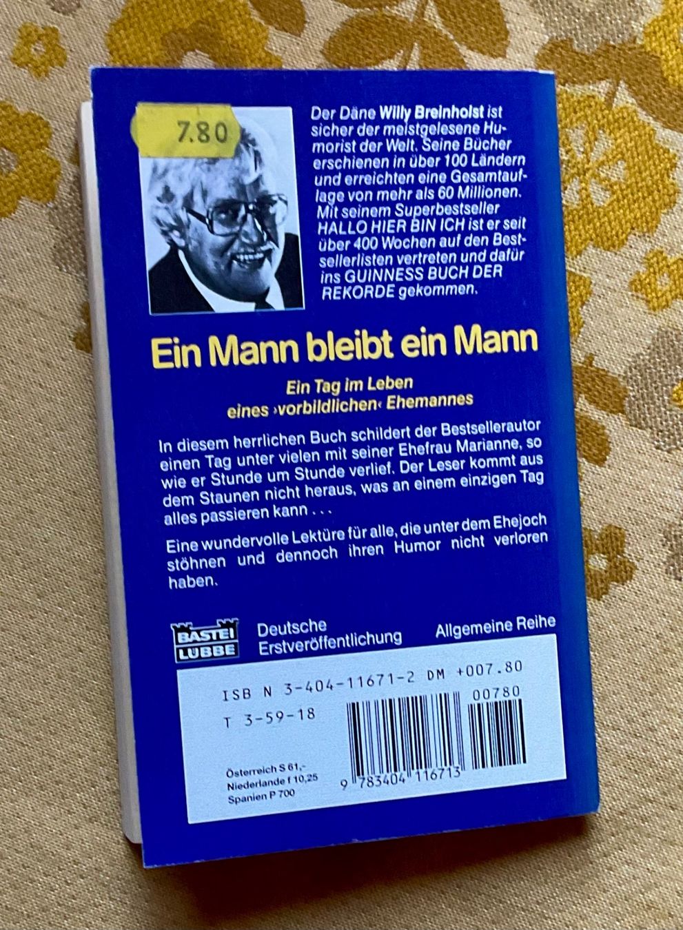 Libri: Taschenbuch Ein Mann bleibt ein Mann von 1991 – Usato da Endingen venduto da nathan05 9