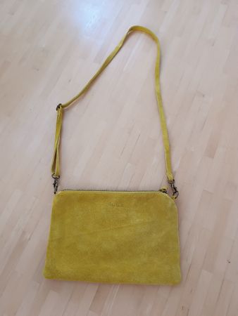 Ledertasche gelb