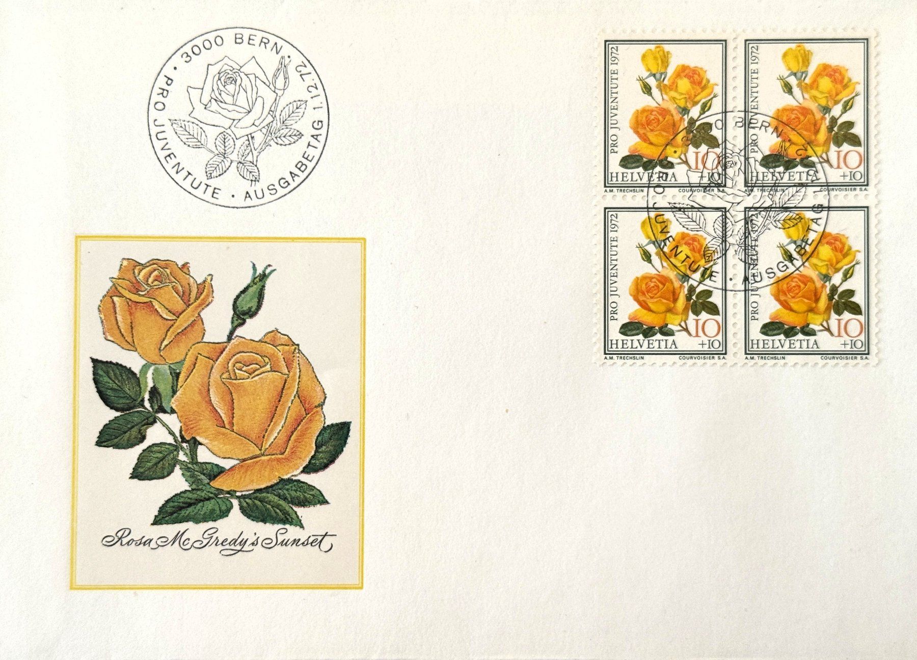 Alle Briefmarken: PRO JUVENTUTE  1972 – Gebraucht aus Luzern von maxbox1 1