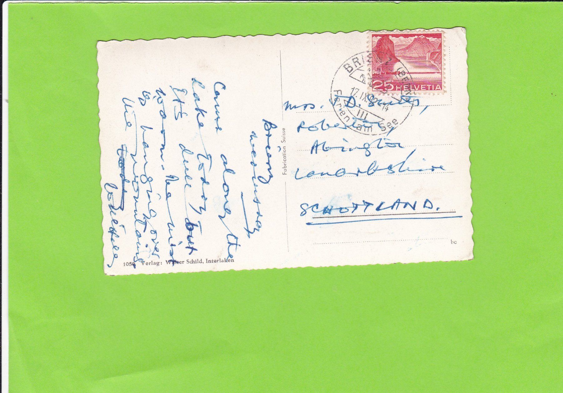 Cartoline postali: Brienz – Usato da St. Peterzell venduto da neckertal 1