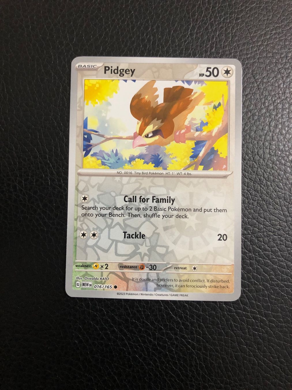 Scarlet & Violet 151 - Pidgey reverse 16/165 NM Ab 1 (Gebraucht) in ...